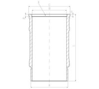 Mahle Original Zylinderlaufbuchse 001 LW 00143 001 für Kurbelgehäuse