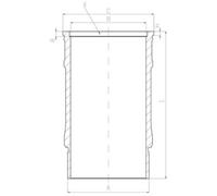 Mahle Original Zylinderlaufbuchse 001 LW 00143 001 für Kurbelgehäuse