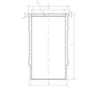 Mahle Original Zylinderlaufbuchse 001 LW 00143 001 für Kurbelgehäuse