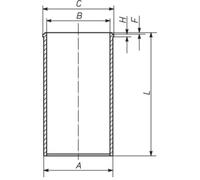 MAHLE Zylinderlaufbuchse 83,0mm für OPEL 011 WV 04 00