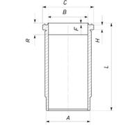 Zylinderlaufbuchse MAHLE 037 WN 27 01