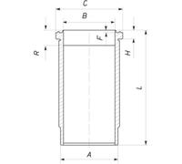 Zylinderlaufbuchse MAHLE 037 WN 37 00 Kurbelgehäuse