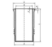 Zylinderlaufbuchse MAHLE 037 WN 48 00