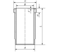 Zylinderlaufbuchse MAHLE 037 WN 51 00