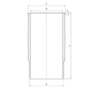 Zylinderlaufbuchse MAHLE 061 LW 00119 001