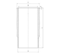 Zylinderlaufbuchse MAHLE 061 LW 00119 001