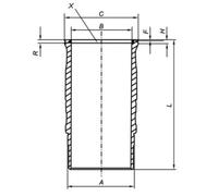 MAHLE 061 LW 00120 001 Zylinderlaufbuchse