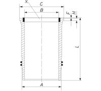 Zylinderlaufbuchse MAHLE 227 LW 00114 000