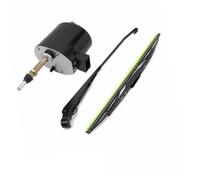 ZYNCUE 12V Gleichstrom-Scheibenwischermotor mit 105 Wischbewegungen, 400 mm Wischblatt, geeignet für Geländewagen, Traktoren, Boote und Wohnmobile, Metallgehäuse, Schwarz