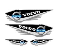 zzbFee Auto-Logo-Emblem-Aufkleber für Volvo XC40 XC60 XC90 S60 S90 V60 V90, Stilvolle Vordere und Hintere Emblem Abzeichen Dekoration Auto Exterieur Dekoration Modifizierte Zubehör