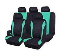 Zzbyz 9Pcs Autositzbezüge für Mitsubishi Space Star 2012-2022, Autositzbezüge Schonbezüge Full Set Autositzschoner Verschleißfest Autositzbezug,D-Black and Mint Green