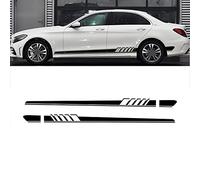 ZZMOQ Seitenrock Aufkleber Für Mercedes Benz W205 W212 W204 W203 W210 W213 W220 W221 W222 W124 W126 W140 W168 W169 W176, Autoaufkleber Auto-Tuning-Zubehör Autoaufkleber